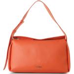 Orange Damenhandtaschen mit Reißverschluss aus Kunstleder klein 