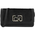 Reduzierte Schwarze Unifarbene Calvin Klein Mini Handtaschen aus PU mit Innentaschen für Damen Klein 