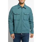 Reduzierte Blaue Unifarbene Calvin Klein Hemdjacken mit Reißverschluss aus Baumwollmischung für Herren Größe S 