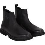 Reduzierte Schwarze Calvin Klein X Blockabsatz Chelsea-Boots wasserfest für Herren Größe 46 