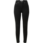 Schwarze Super Skinny Calvin Klein Jeans Skinny Jeans mit Reißverschluss aus Denim für Damen 