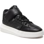Reduzierte Schwarze Calvin Klein Jeans High Top Sneaker & Sneaker Boots aus Glattleder Größe 37 