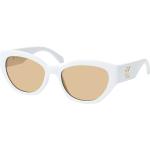 Weiße Calvin Klein Jeans Cateye Sonnenbrillen aus Kunststoff für Damen 