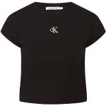 Reduzierte Schwarze Calvin Klein Jeans T-Shirts aus Baumwolle für Damen Größe XL 