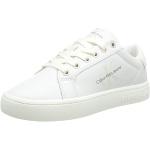 Calvin Klein Jeans Damen Cupsole Sneaker Classic Laceup Schuhe, Weiß (Bright White/Creamy White), 41