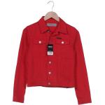 Reduzierte Rote Calvin Klein Jeans Damenjacken aus Denim Größe XS für den für den Herbst 