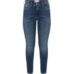 Blaue Bestickte Jeans mit Stickerei mit Reißverschluss aus Denim für Damen Größe XS 