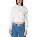 Reduzierte Weiße Langärmelige Calvin Klein Jeans Damenhoodies & Damenkapuzenpullover mit Kapuze Größe L für den für den Frühling 