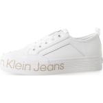 Weiße Calvin Klein Jeans High Top Sneaker & Sneaker Boots aus Leder für Damen Größe 39 