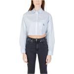Reduzierte Blaue Langärmelige Calvin Klein Jeans Damenlongsleeves & Damenlangarmshirts Größe M 