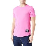 Reduzierte Pinke Sportliche Kurzärmelige Calvin Klein Jeans T-Shirts aus Denim für Herren Größe M 