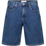 Blaue Vintage Calvin Klein Jeans Jeans-Bermudas aus Denim für Herren für den für den Sommer 
