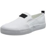 Weiße Skater Calvin Klein Jeans Herrenskaterschuhe ohne Verschluss aus Baumwolle Größe 45,5 