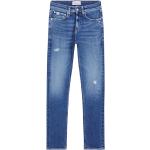 Reduzierte Blaue Calvin Klein Jeans Slim Fit Jeans aus Denim für Herren Weite 32, Länge 32 für den für den Sommer 