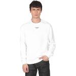 Reduzierte Weiße Calvin Klein Jeans Herrensweatshirts aus Denim Größe XS 