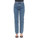 Reduzierte Blaue Calvin Klein Jeans Slim Fit Jeans aus Baumwolle maschinenwaschbar für Damen für den für den Sommer 