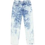 Reduzierte Blaue Calvin Klein Jeans Straight Leg Jeans mit Reißverschluss aus Denim für Damen 