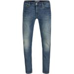 Reduzierte Blaue Calvin Klein Jeans 5-Pocket Jeans mit Reißverschluss aus Baumwollmischung für Herren Weite 30, Länge 32 