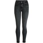 Reduzierte Dunkelgraue Calvin Klein Jeans Ripped Jeans & Zerrissene Jeans mit Reißverschluss aus Denim für Damen Weite 24, Länge 34 