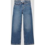 Blaue Calvin Klein Jeans Kinderjeans aus Baumwolle für Mädchen Größe 152 