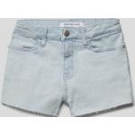 Calvin Klein Jeans Jeans Shorts für Kinder mit Reißverschluss aus Baumwollmischung für Mädchen Größe 176 