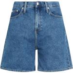 Blaue Mom Calvin Klein Jeans Jeans-Shorts aus Denim für Damen Größe XXL für den für den Sommer 