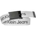 Reduzierte Weiße Casual Calvin Klein Jeans Jeansgürtel für Kinder aus Kunstfaser 