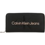 Schwarze Calvin Klein Jeans Damenkellnerbörsen klein 