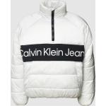 Offwhitefarbene Calvin Klein Jeans Winterjacken aus Polyamid für Herren Größe XL 