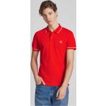 Rote Calvin Klein Jeans Herrenpoloshirts & Herrenpolohemden aus Baumwollmischung Größe S 