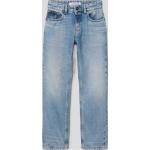 Blaue Calvin Klein Jeans 5-Pocket Jeans für Kinder mit Reißverschluss aus Baumwolle für Jungen Größe 152 