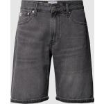Reduzierte Schwarze Calvin Klein Jeans Jeans-Bermudas aus Baumwolle für Herren Größe XXL 