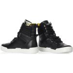 Reduzierte Schwarze Calvin Klein Jeans High Top Sneaker & Sneaker Boots aus Leder für Damen Größe 36 