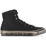 Reduzierte Schwarze Calvin Klein Jeans High Top Sneaker & Sneaker Boots aus Leder für Herren Größe 41 