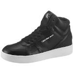Reduzierte Schwarze Calvin Klein Jeans High Top Sneaker & Sneaker Boots aus Leder für Herren Größe 46 für den für den Sommer 