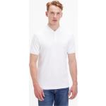 Weiße Calvin Klein Jeans Mini Stehkragen Herrenpoloshirts & Herrenpolohemden aus Baumwolle Größe 3 XL 