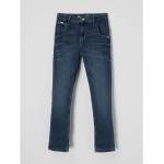 Dunkelblaue Calvin Klein Jeans Straight Leg Jeans für Kinder aus Baumwollmischung für Mädchen Größe 164 
