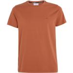 Orange Kurzärmelige Calvin Klein Jeans T-Shirts aus Jersey für Damen Größe XL 