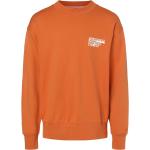 Calvin Klein Jeans Sweatshirt Herren Baumwolle Rundhals bedruckt, orange