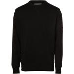 Schwarze Unifarbene Calvin Klein Jeans Rundhals-Ausschnitt Herrensweatshirts Größe XXL 