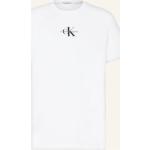 Reduzierte Weiße Oversize Calvin Klein Jeans T-Shirts aus Baumwolle für Herren Größe XXL 