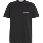 Schwarze Unifarbene Calvin Klein Jeans T-Shirts für Herren Größe M 