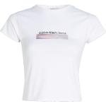 Weiße Calvin Klein Jeans T-Shirts für Damen Größe XL 