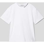 Weiße Calvin Klein Jeans Kinder T-Shirts aus Baumwolle für Jungen Größe 164 