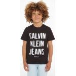 Reduzierte Calvin Klein Jeans Kinder T-Shirts mit Knopf aus Jersey 