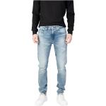 Reduzierte Blaue Calvin Klein Jeans Bio Slim Fit Jeans aus Denim für Herren Weite 33, Länge 32 für den für den Winter 