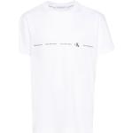 Reduzierte Weiße Calvin Klein Jeans T-Shirts für Herren Größe S 
