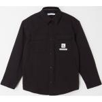 Schwarze Unifarbene Calvin Klein Kinderjeanshemden aus Denim Größe 176 