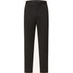 Schwarze Business Calvin Klein Business-Hosen mit Reißverschluss aus Jersey für Herren 