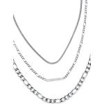 Reduzierte Silberne Minimalistische Calvin Klein Schlangenketten aus Stahl mit Zirkonia für Damen 